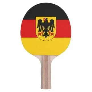Illustration humoristique d'un entraînement de ping-pong en Allemagne