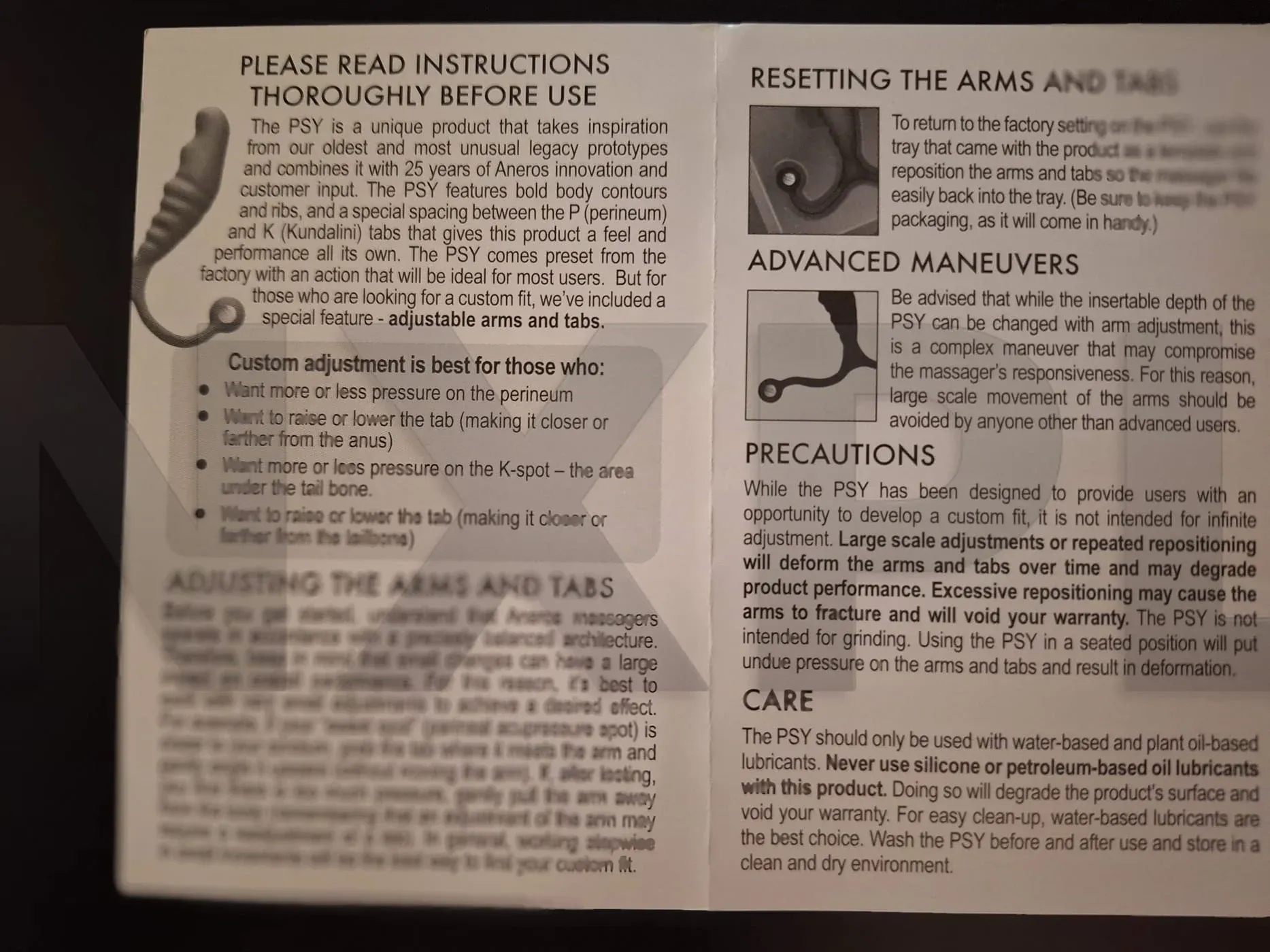 Stimulation prostatique avec l'Aneros Psy