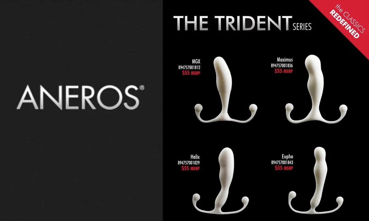 Les premières images de la nouvelle gamme Aneros Trident