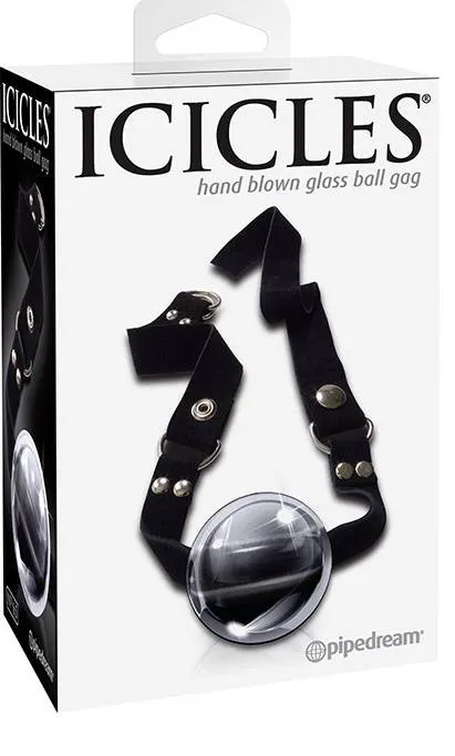 Test du bâillon en verre Icicles Glass Ball Gag