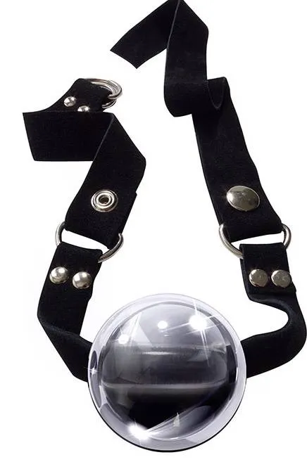 Détail de la boule en verre soufflé à la main du bâillon Icicles