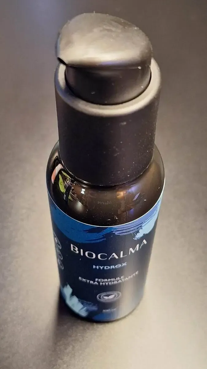 Le flacon pompe du lubrifiant Hydrox de Biocalma