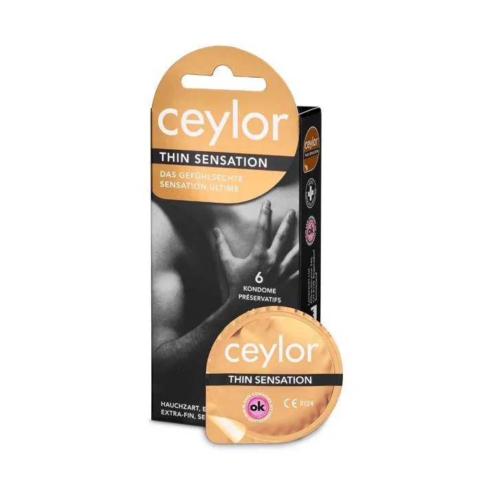 Préservatifs Ceylor Thin Sensation, modèle latex extra-fin