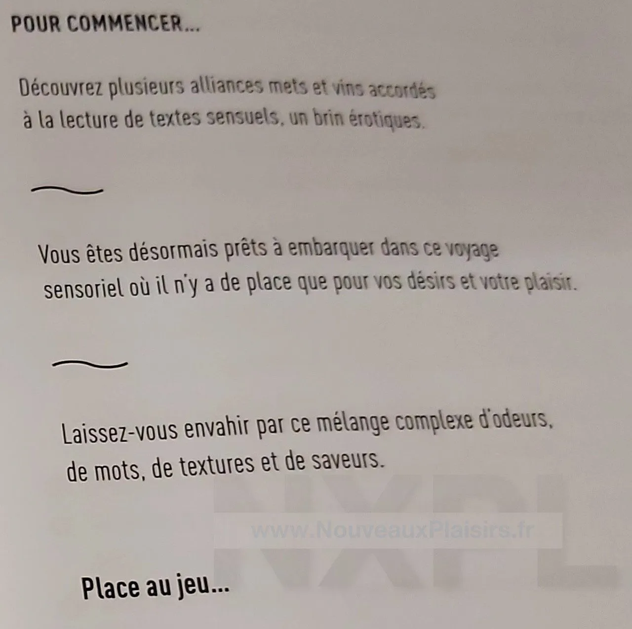 Présentation visuelle du coffret des Liaisons Gourmandes