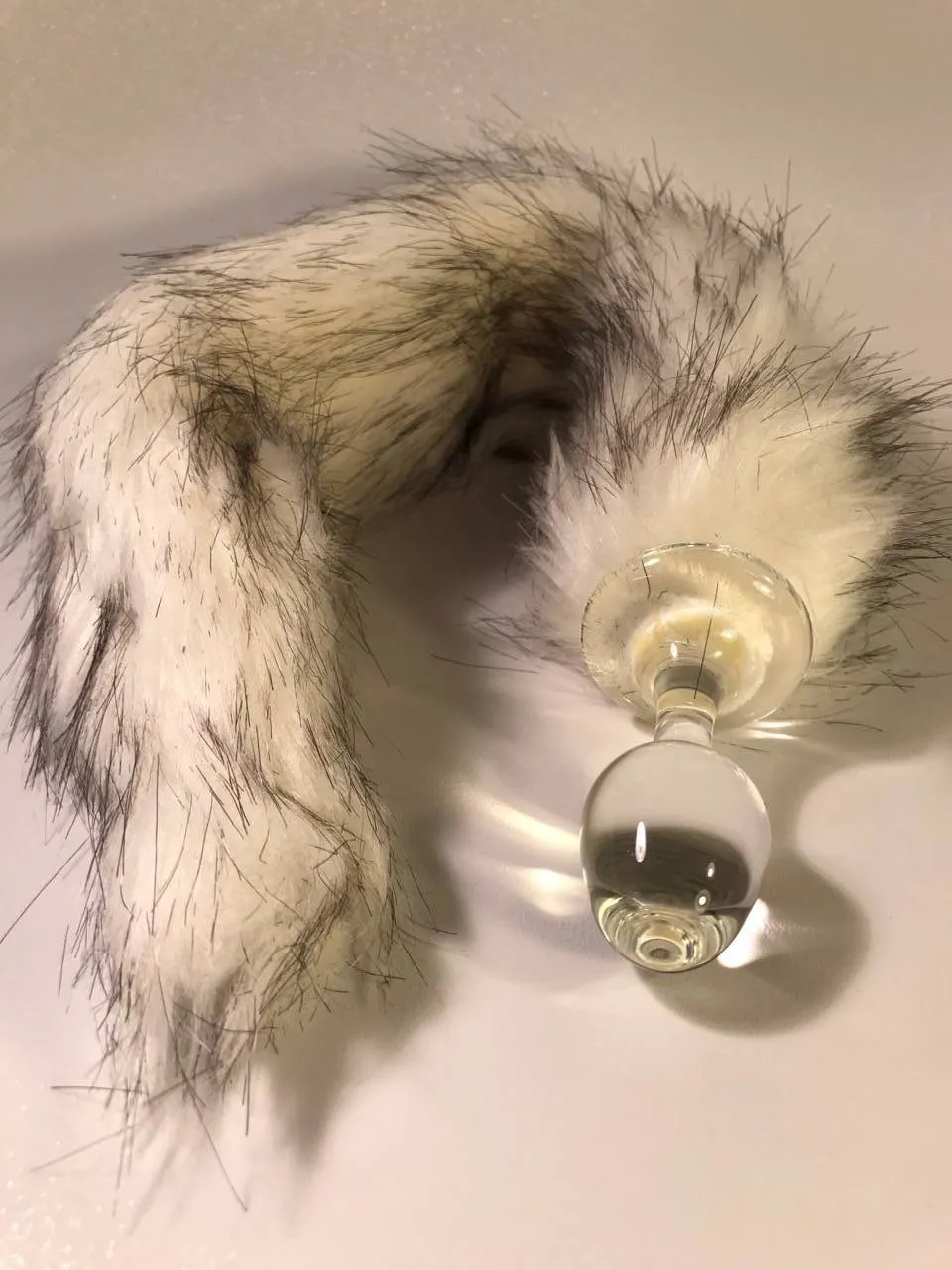 Test du plug anal Crystal Minx avec queue de Husky