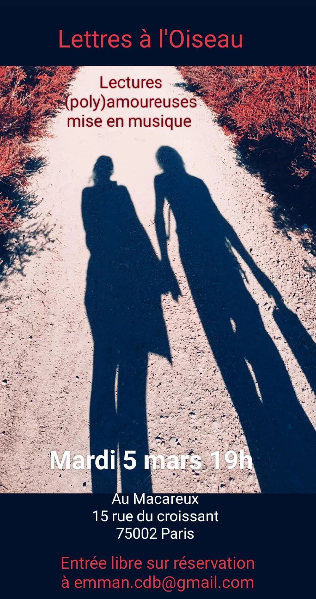 Lettres à l'Oiseau : un spectacle unique le 5 mars 2024