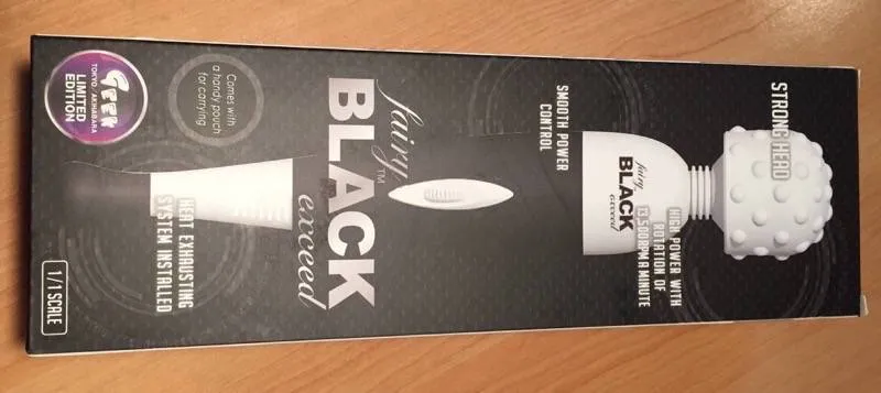 Détail de l'emballage du Fairy Black Exceed