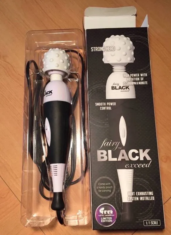 Vibromasseur Fairy Black Exceed sorti de son emballage
