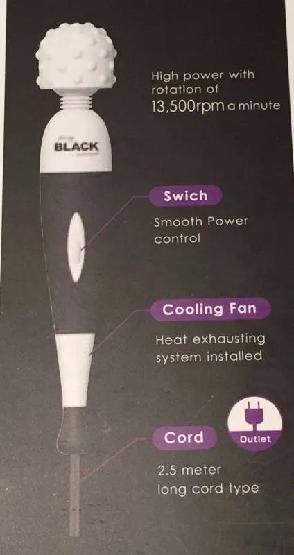 Manuel d'utilisation simplifié du vibromasseur Fairy Black Exceed