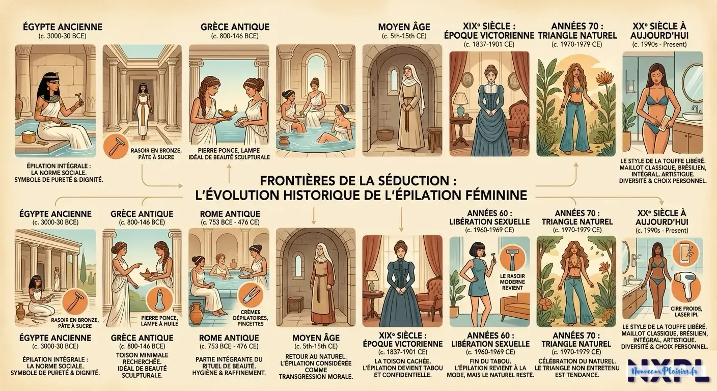 Évolution historique de l'épilation