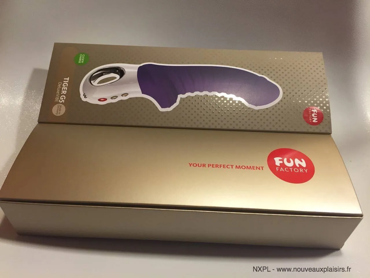 L'emballage du Fun Factory Tiger G5