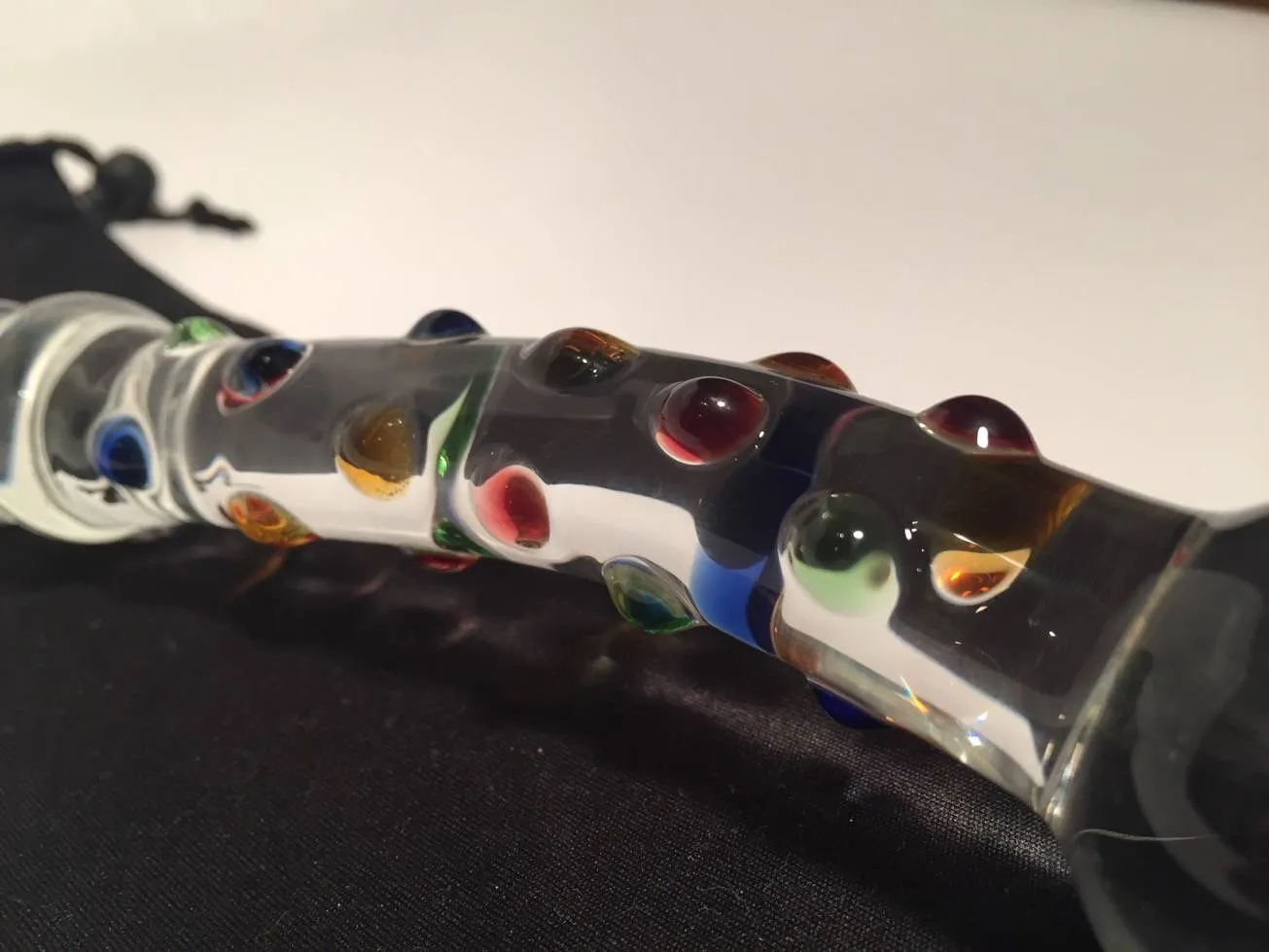 Détail de la transparence et des couleurs du verre borosilicate du GlassVibrations Fantasy