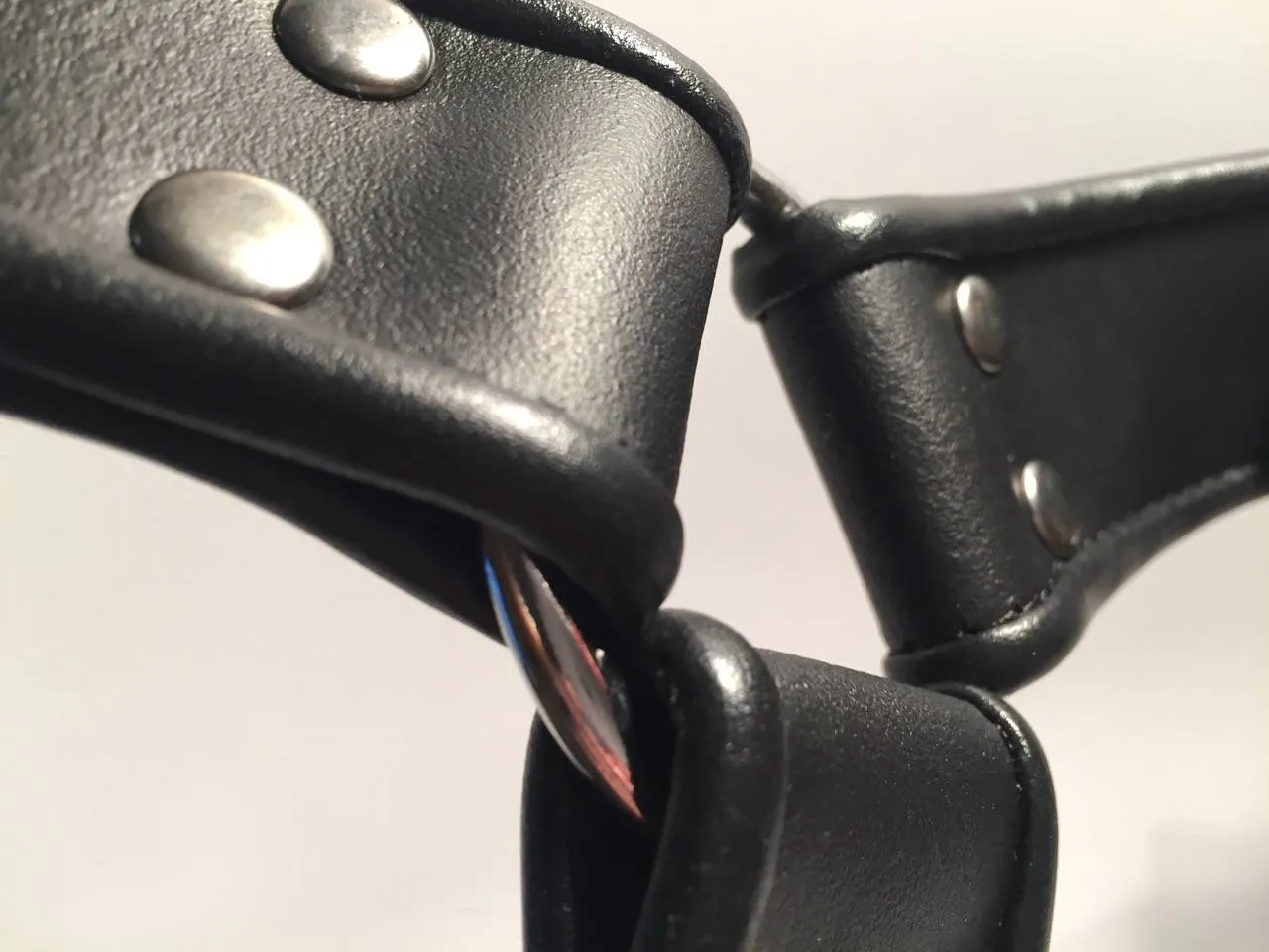 Harnais en cuir avec laisse de Dèmonia