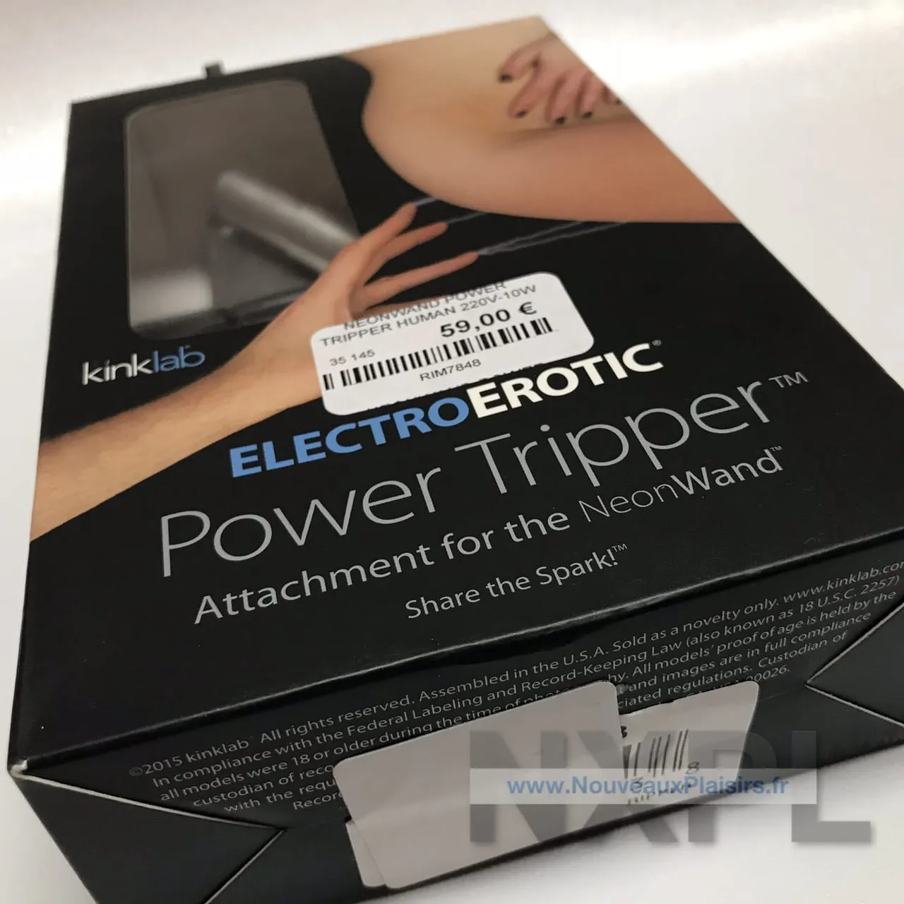 Test du Kinklab Power Tripper, extension du Neon Wand - NXPL