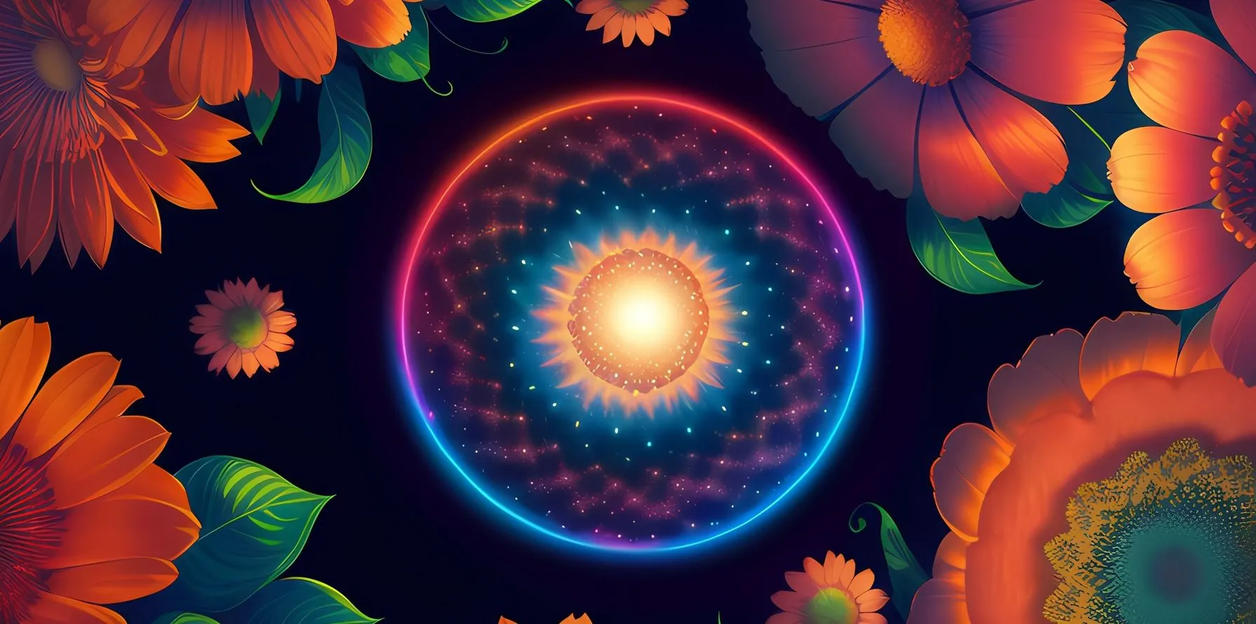 Illustration symbolisant l'énergie Kundalini et l'orgasme énergétique dans la pratique du tantra