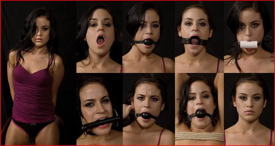 Aperçu des différents types de bâillons BDSM : bouche ouverte, boule, O et artisanal