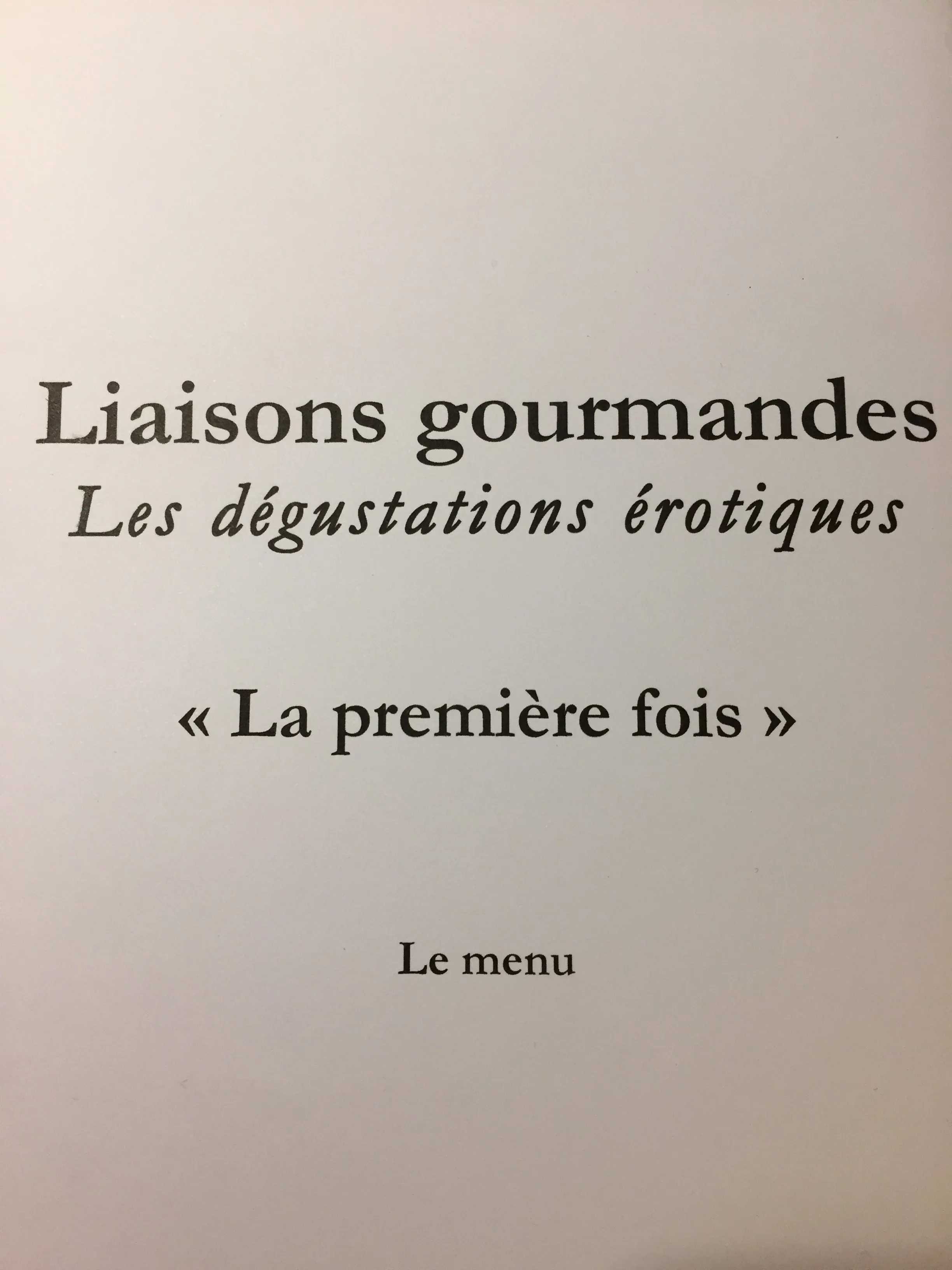 Liaisons Gourmandes, Une expérience sensuelle et érotique - NXPL