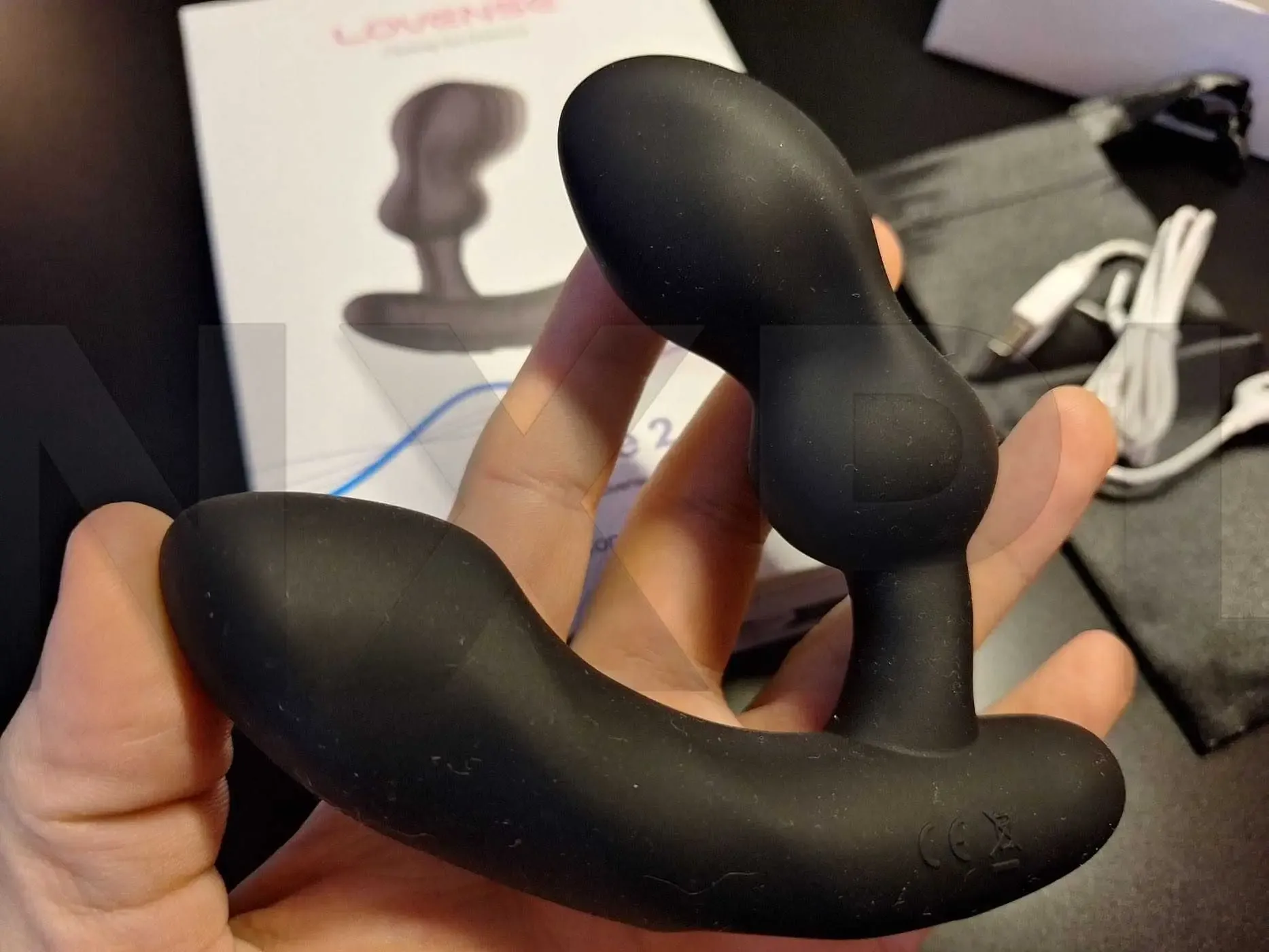 Masseur prostatique Lovense Edge 2, vue d'ensemble du design ergonomique