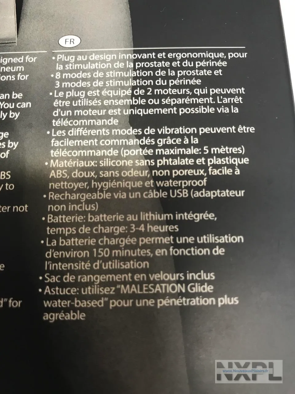 Détails du silicone de l'Anal Teaser
