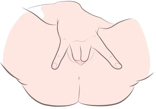 Schéma de la position classique pour stimuler le point G