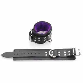 NXPL-Menottes-Cuir-Noire-Mauve-1