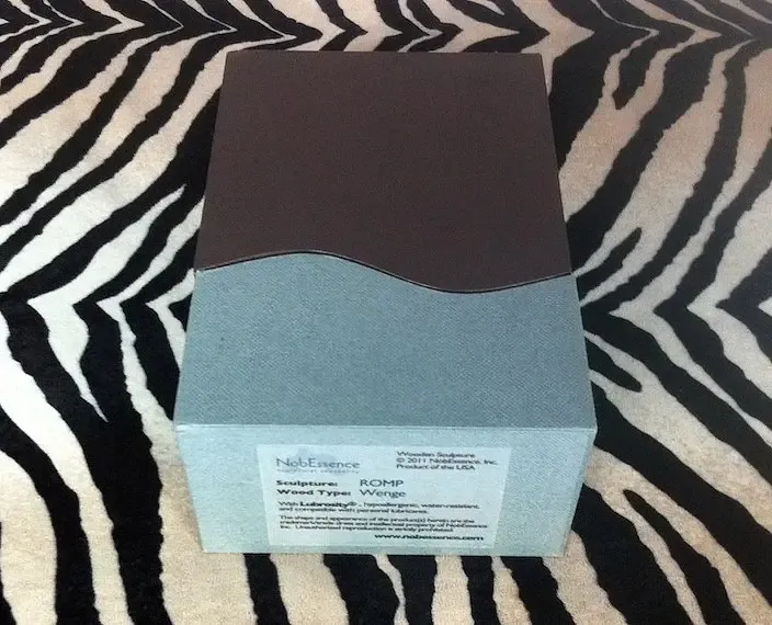 Plug anal NobEssence Romp en bois de Wengé, finition sombre et lisse