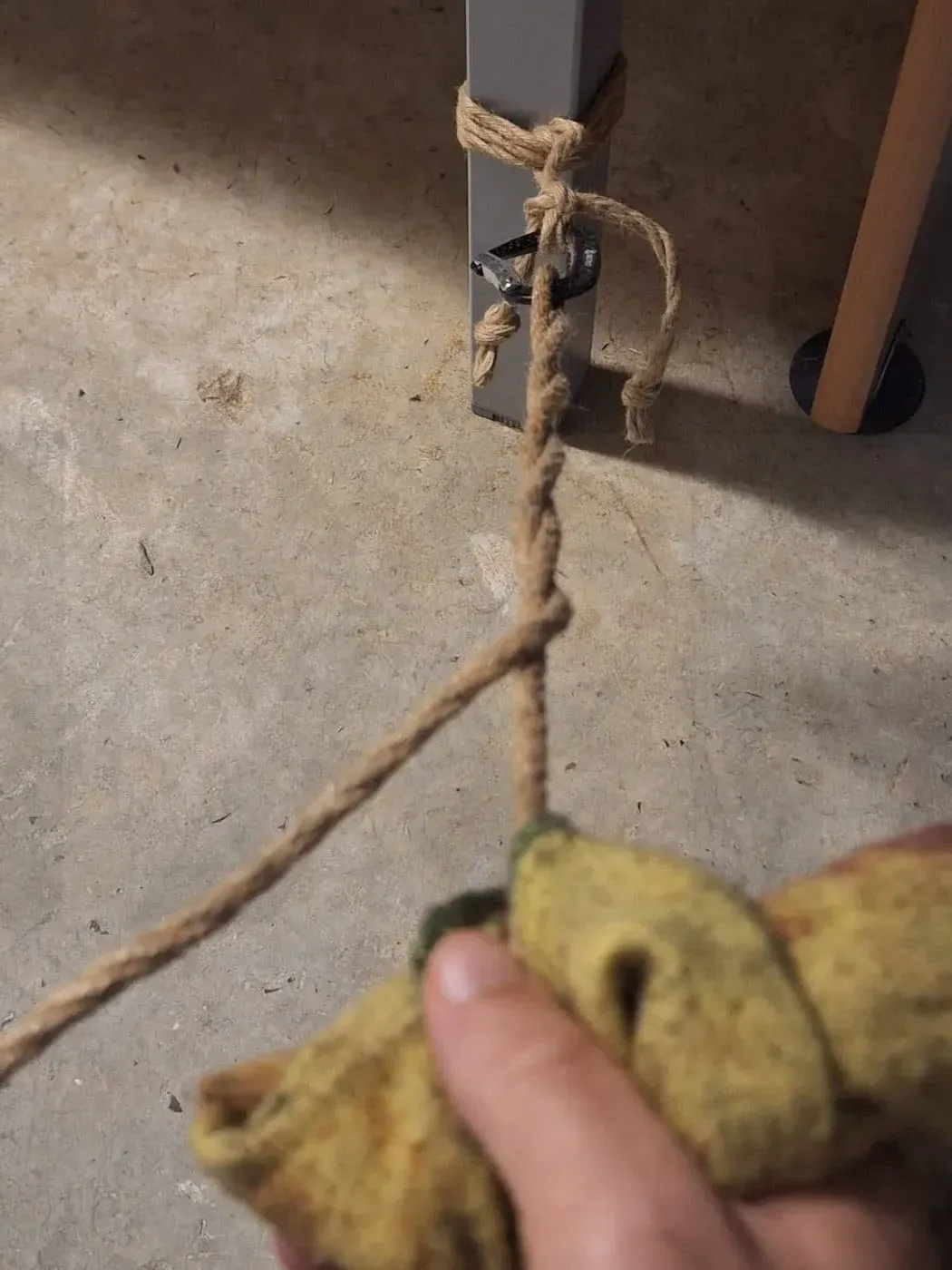 Technique de friction pour assouplir la
corde