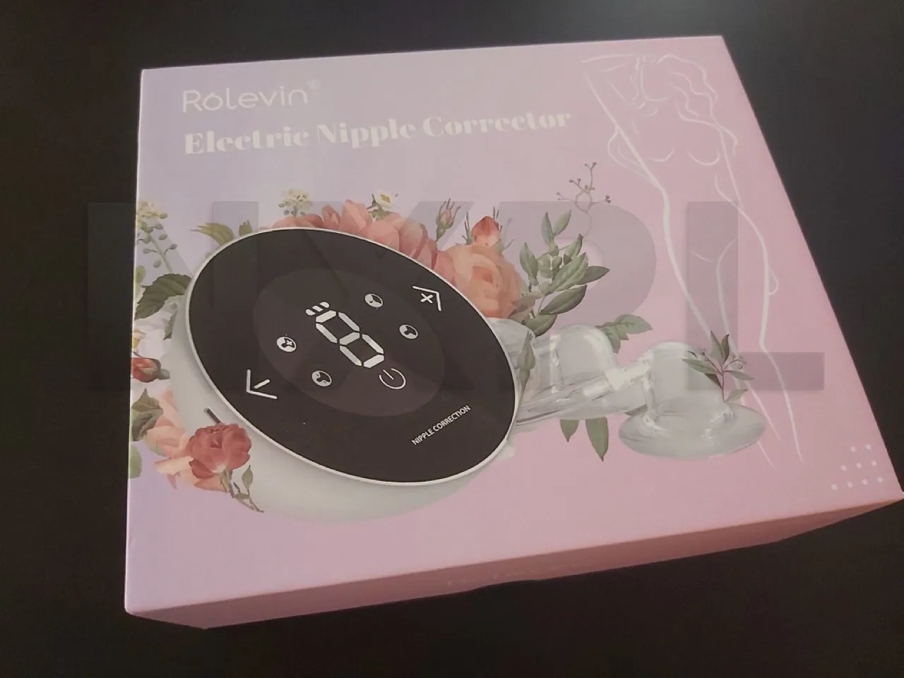 Boîte d'emballage du développeur de tétons Rolevin