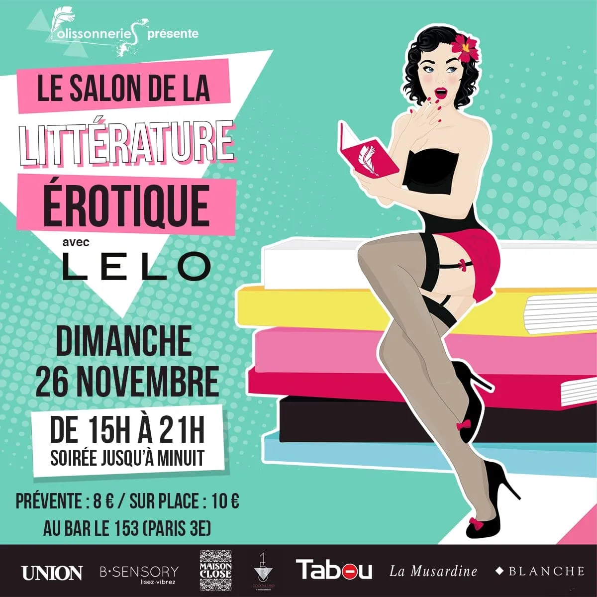 Le Salon de la littérature érotique c'est le 26 Novembre !