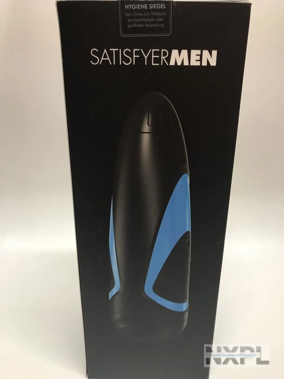 Boîte d'emballage du masturbateur Satisfyer Men avec Rocco Siffredi