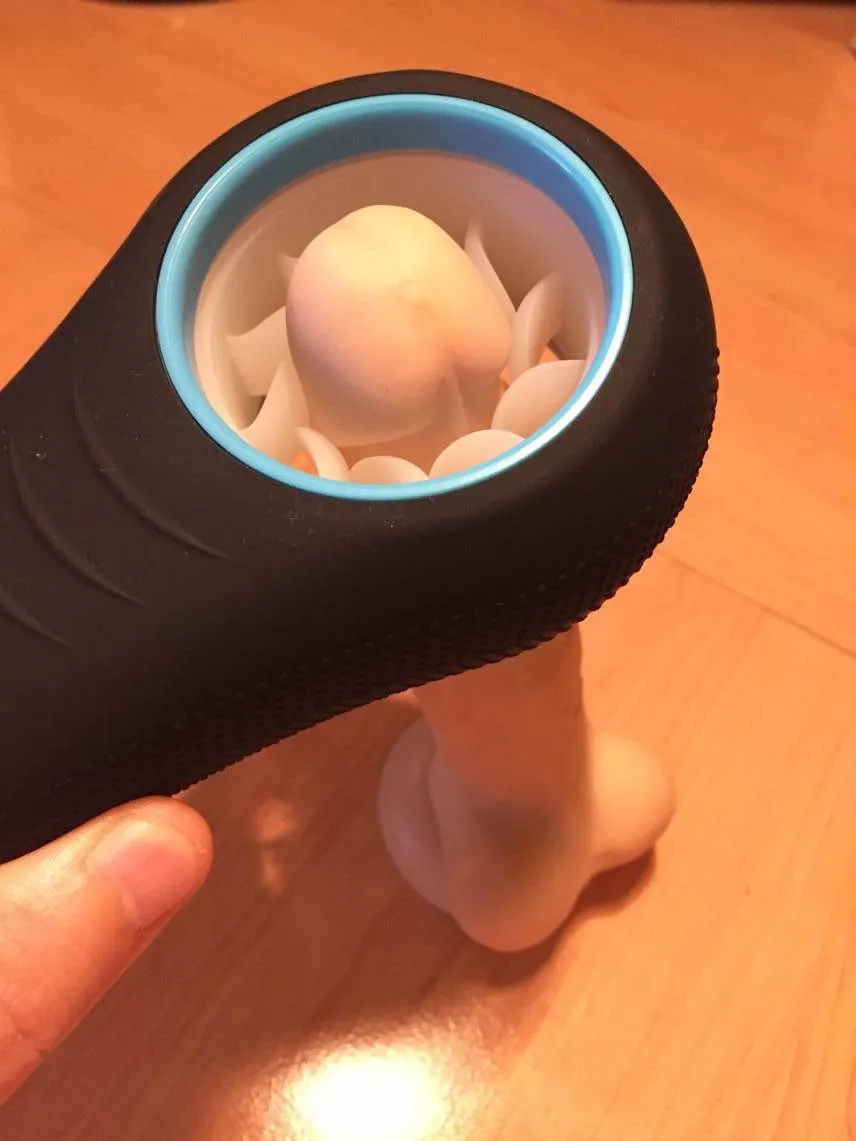 Détail de la roue de langues en silicone du simulateur oral Sqweel XT