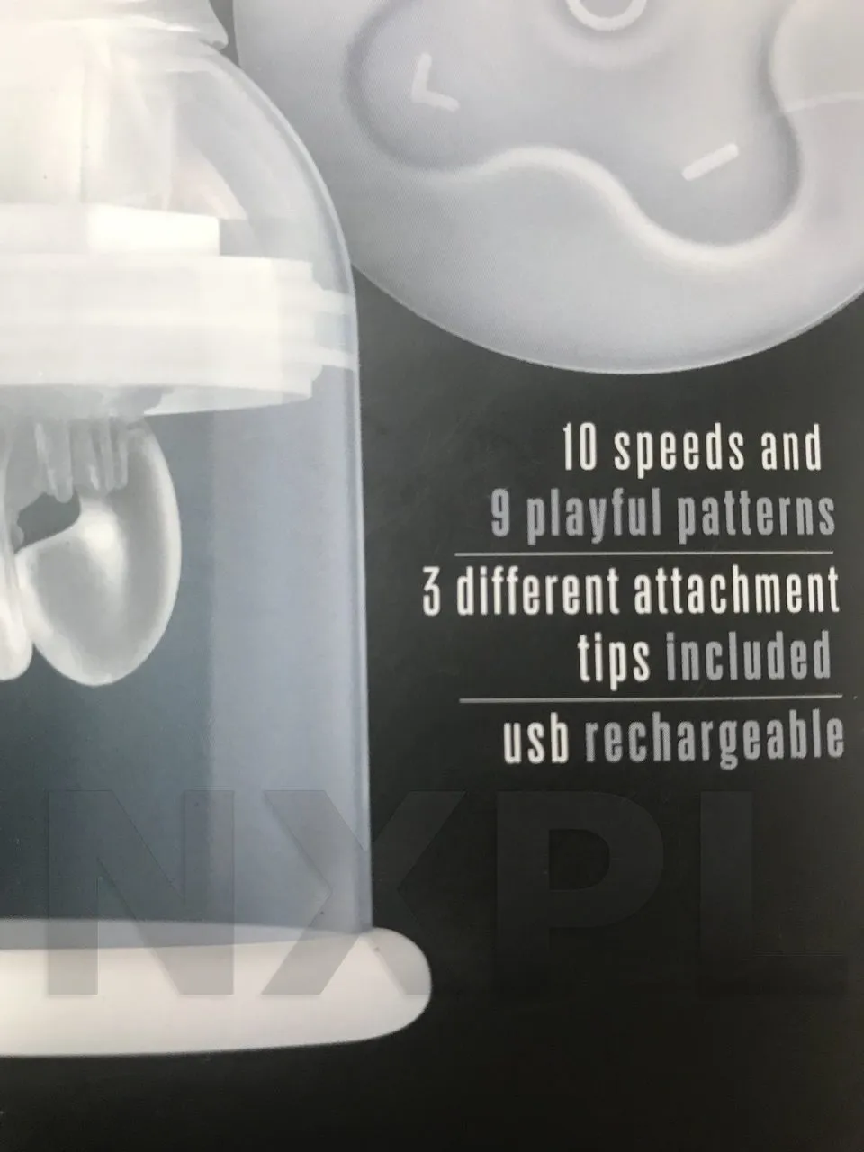 Gros plan sur l'interface de la télécommande filaire du Temptasia Titillator