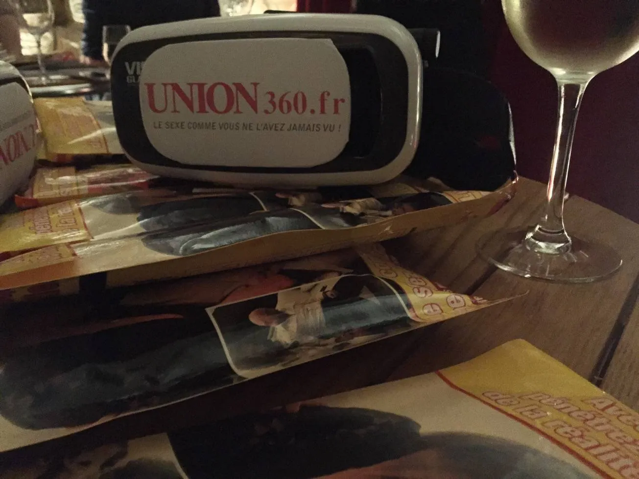 Image montrant l'avant-première presse du projet de réalité virtuelle d'Union