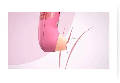 Détail de l'embout du Womanizer W100 Edition Tattoo pour la stimulation clitoridienne