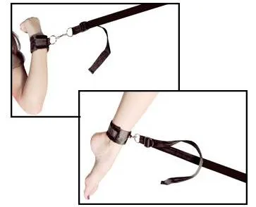 Détail du système d'attache velcro du kit Sportsheets