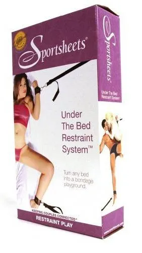 Boîte du kit d'entraves de lit Sportsheets Under the Bed Restraint