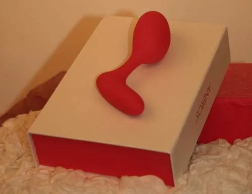 Détail de la texture silicone peau de pêche de l'Aneros EVI