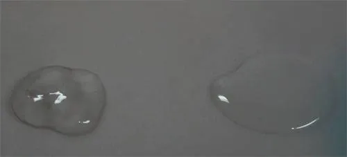 Comparaison de la viscosité entre le lubrifiant Rends Peace's et un lubrifiant classique