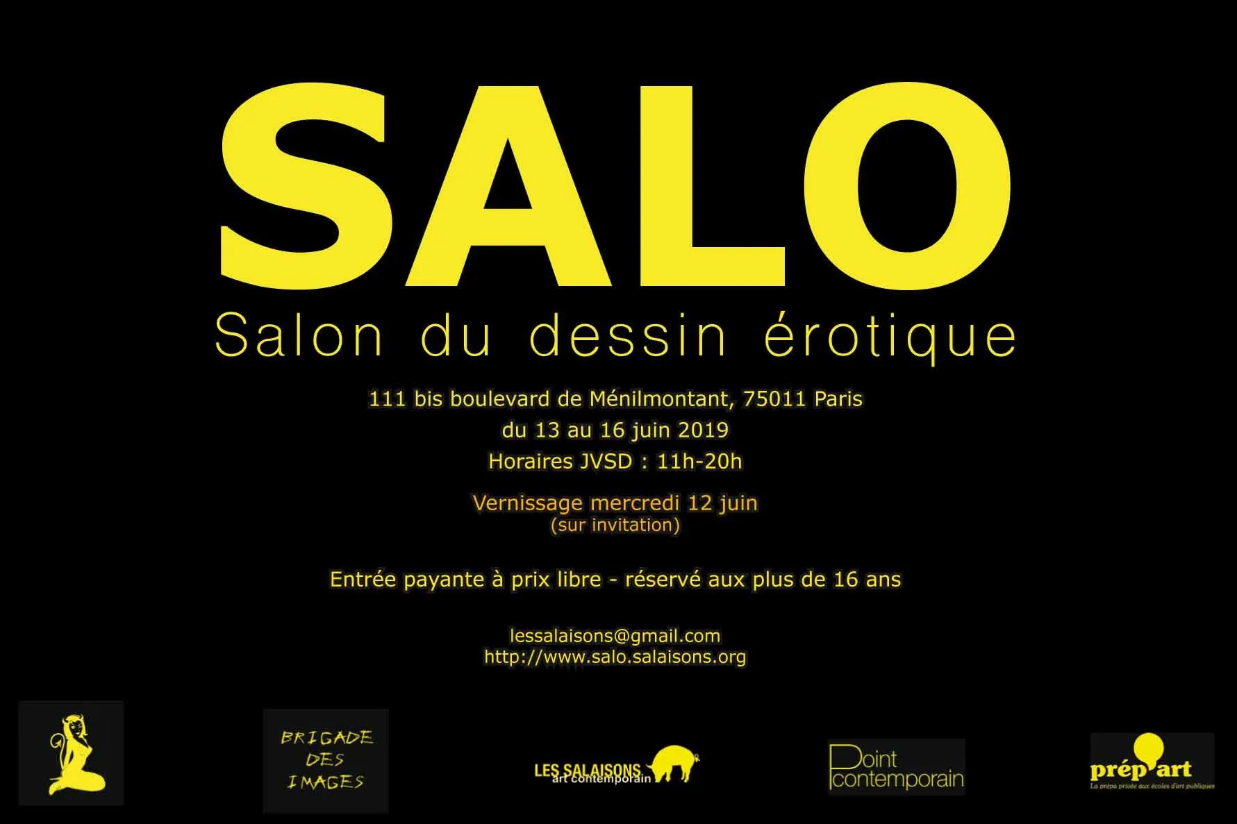 Exposition SALO VII, le dessin érotique à Paris