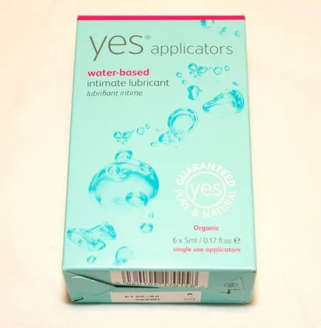 Lubrifiant bio Yes avec applicateur, présentation du produit